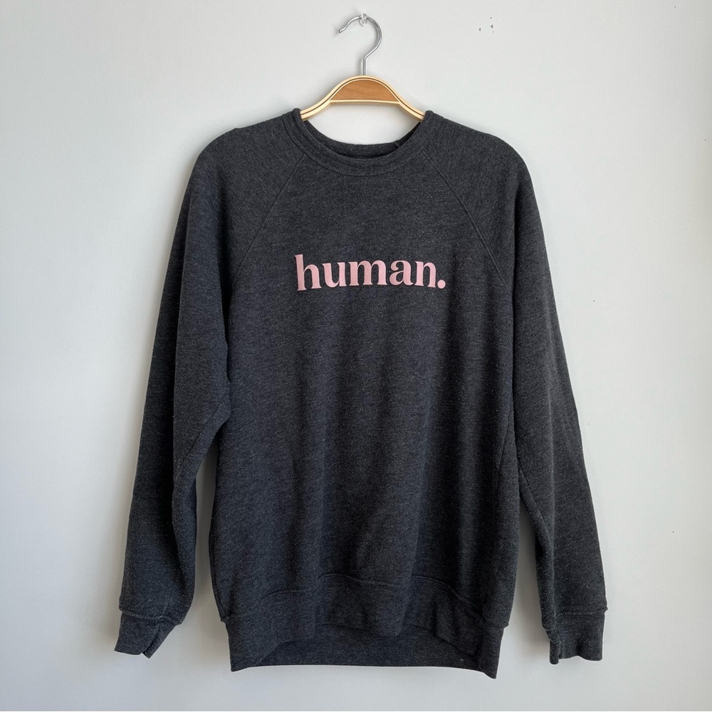 Human Crewneck Pullover Sweatshirt